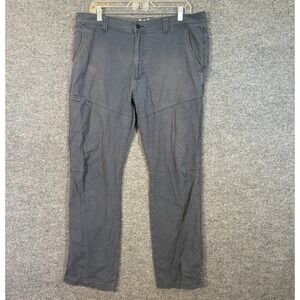 Wrangler ATG Pants Mens 36x32 Gray Cargo Nylon All Terrain Gear Straight Leg